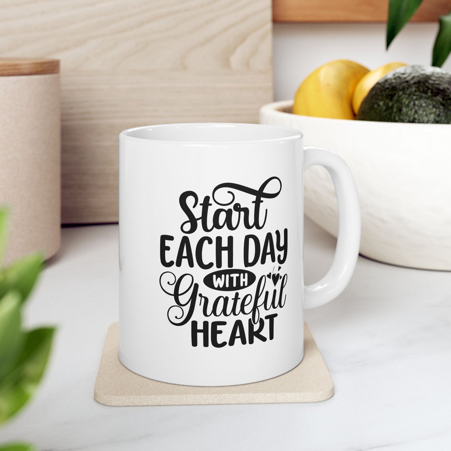 Start Each Day With A Grateful Heart Mug
