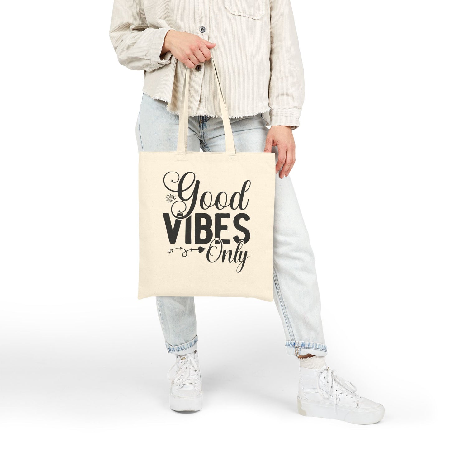 Good Vibes Only Cotton Tote Bag