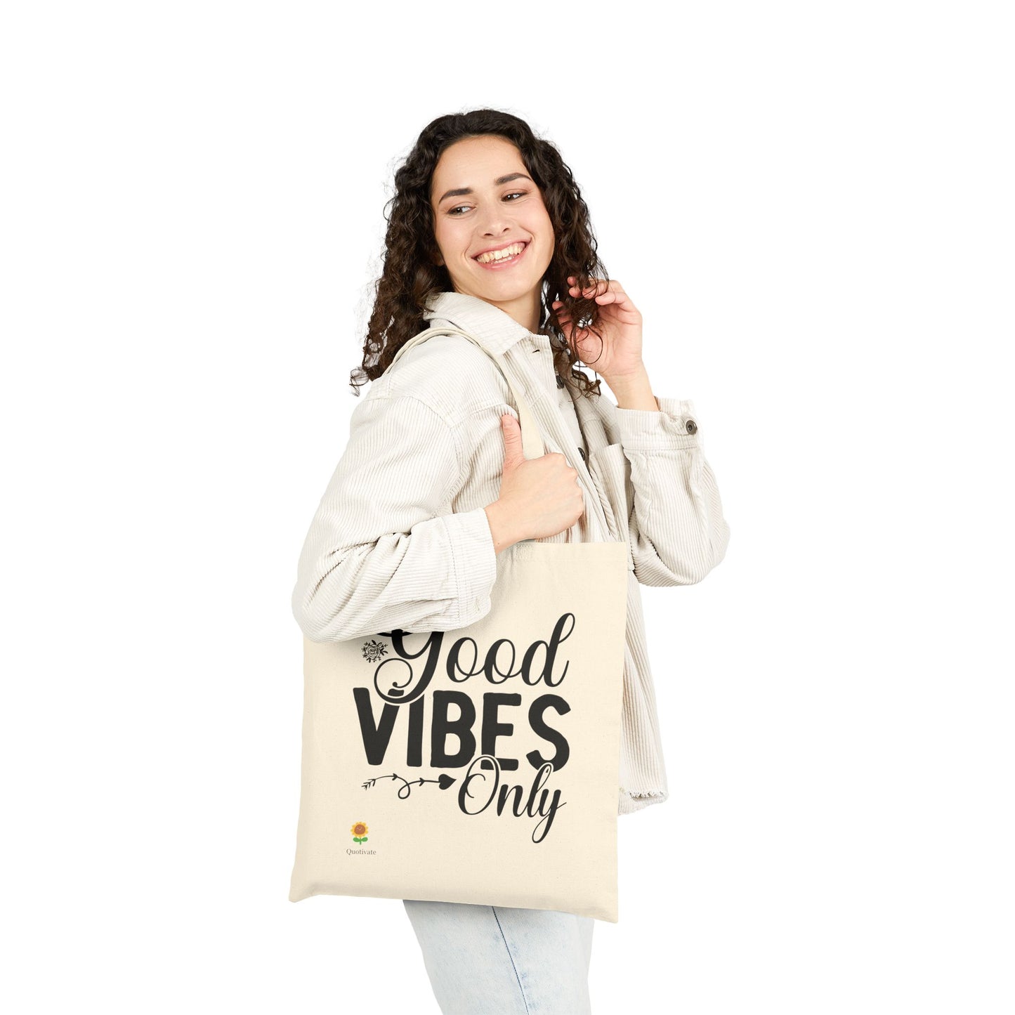 Good Vibes Only Cotton Tote Bag