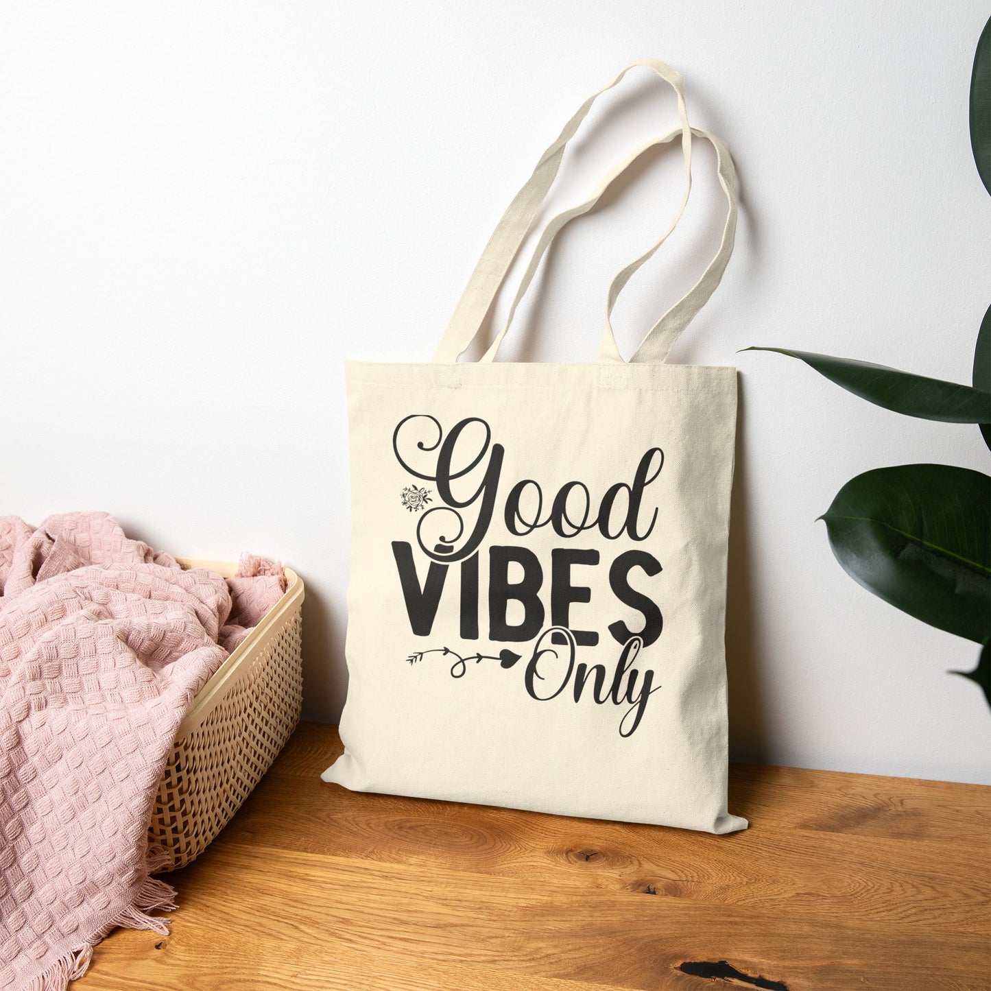 Good Vibes Only Cotton Tote Bag