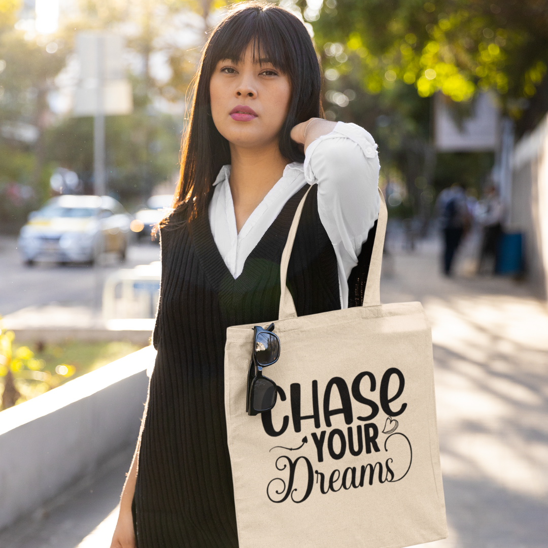 Chase Your Dreams  Cotton Tote Bag