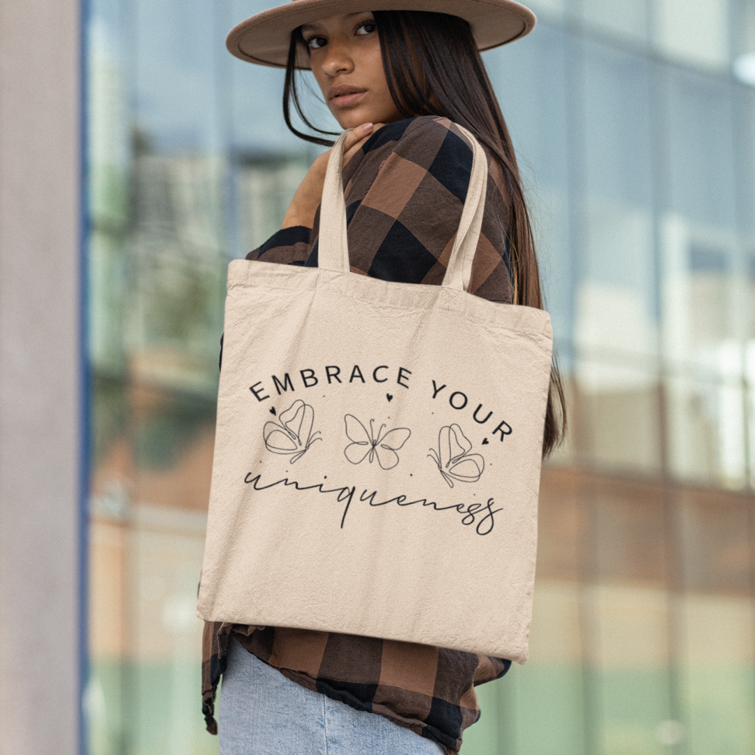 Embrace Your Uniqueness Cotton Tote Bag