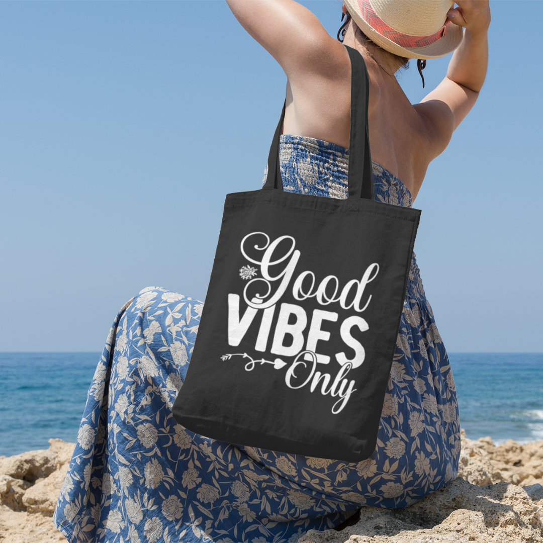 Good Vibes Only Cotton Tote Bag
