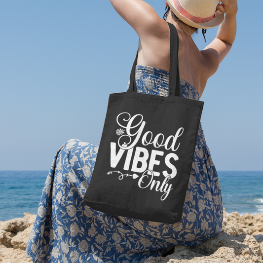 Good Vibes Only Cotton Tote Bag