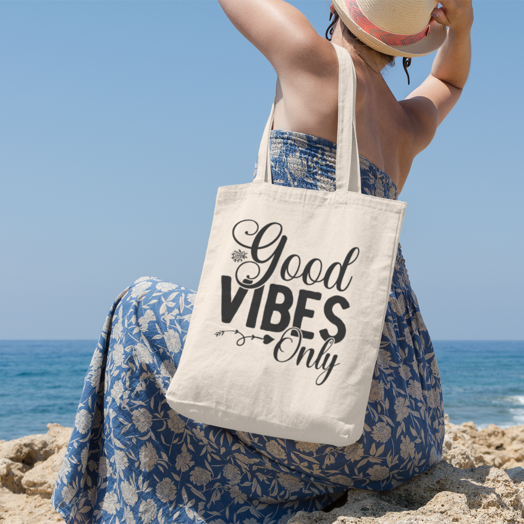 Good Vibes Only Cotton Tote Bag