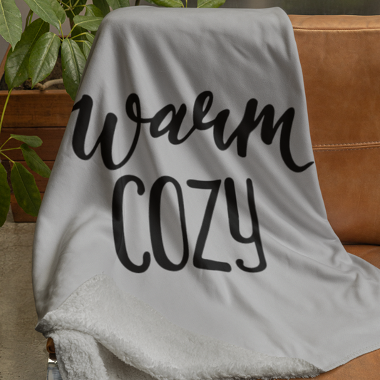 Warm Cozy Sherpa Fleece Blanket