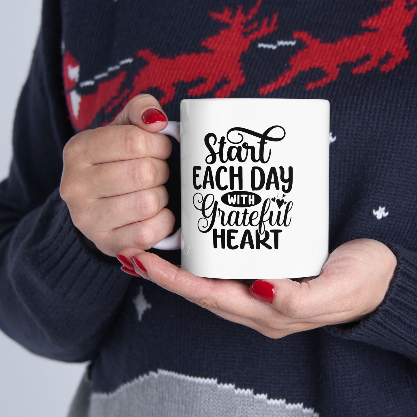 Start Each Day With A Grateful Heart Mug