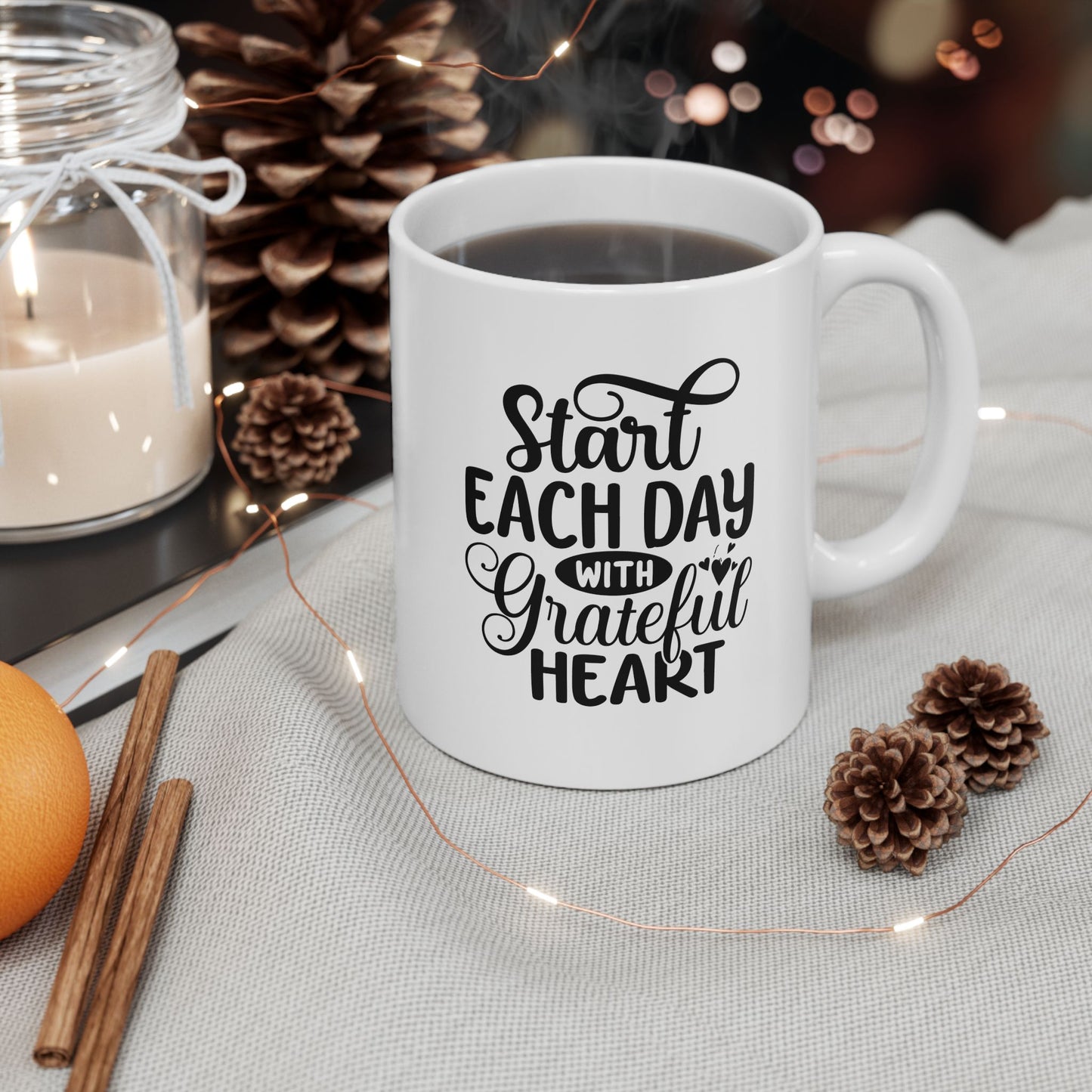 Start Each Day With A Grateful Heart Mug
