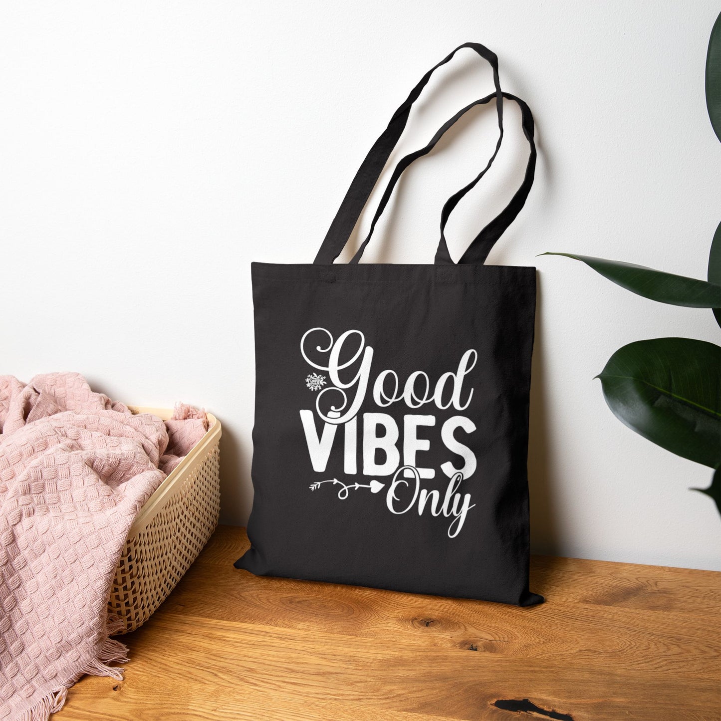 Good Vibes Only Cotton Tote Bag